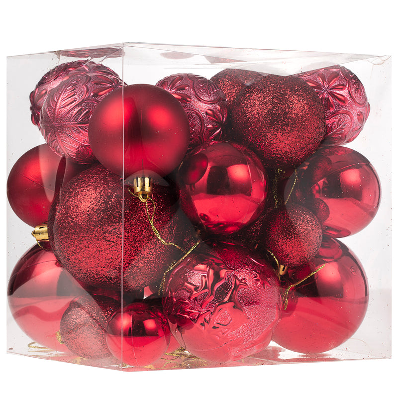 Christmas Ornaments for Xmas Trees,Multicolor Shatterproof Christmas Ball Ornaments of 32 pcs…