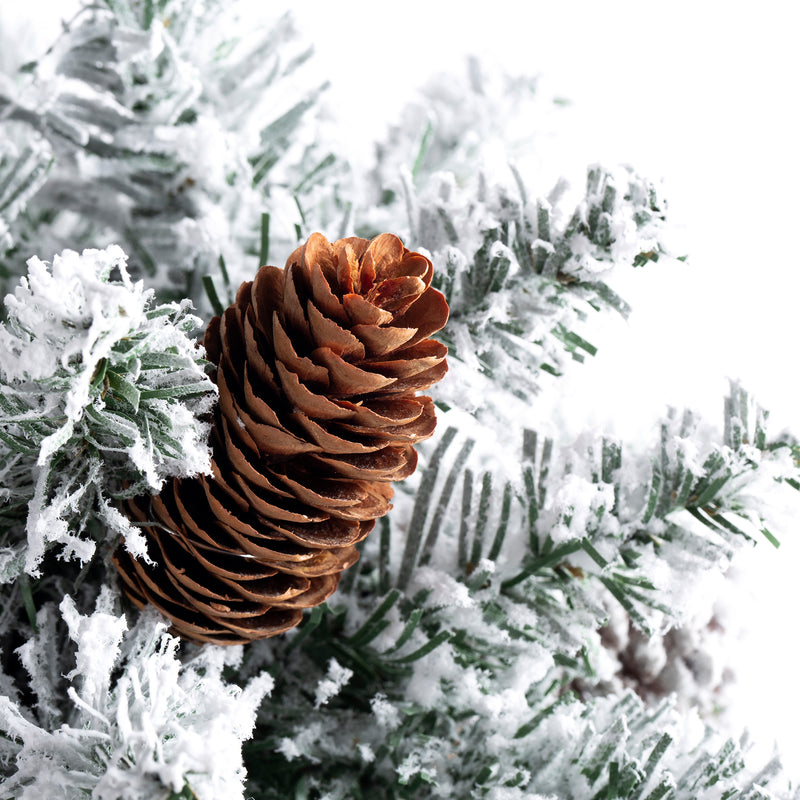 Small Christmas Tree Artificial Tree 22 inches with Pine Cones, Suitable for Tabletop